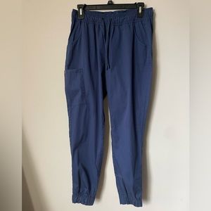 JAANUU jogger scrub pants- Estate blue. Size small.